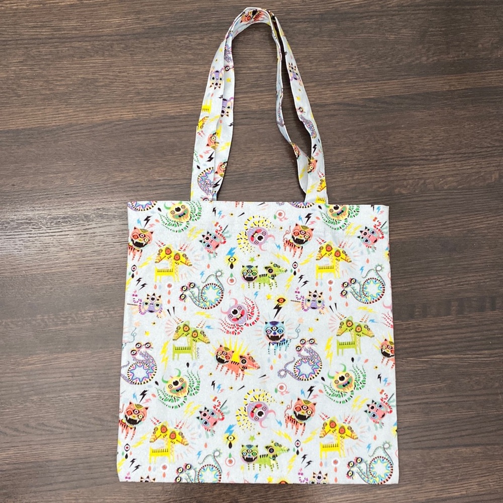 Gucci Monsters Tote/Shopper Bag-100% COTTON.